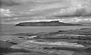 Eigg: View of Eigg from Ben Airean, Scotland