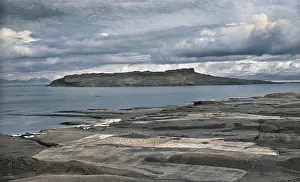 Eigg: View of Eigg from Ben Airean, Scotland