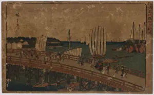 Spanning: View of Eitai Bridge in Fukagawa