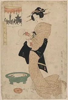 Illuminating: View of the emperor's procession