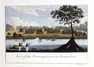 1813: View of the Encampment at Jerusalem Artist: John