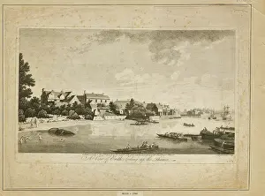 Watermen: A view of Erith looking up the Thames