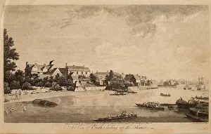 Watermen: A view of Erith looking up the Thames