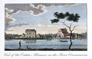 1813: View of the Estate Alkmaar, on the River Commewine