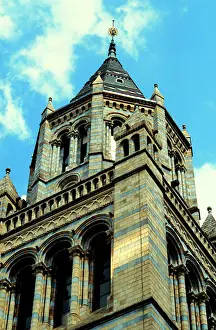 Detail view of the exterior of the Waterhouse Building