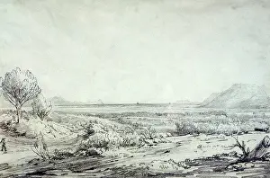 Constantia: View of False Bay from Constantia, 1836