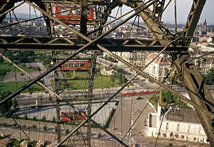 Ironwork: View from the ferris wheel, Vienna, Austria