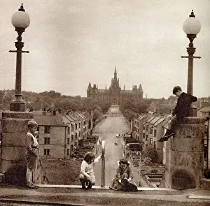 Apr20: View of Fettes College, Edinburgh