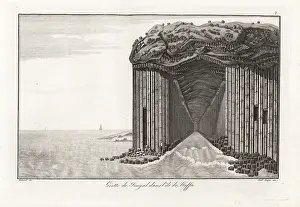 Vulcanology: View of Fingal's Cave on the island of Staffa