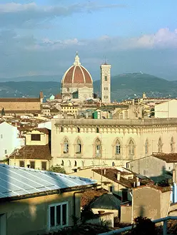 Campanile: View across Florence, Italy with the Duomo (Cathedral)