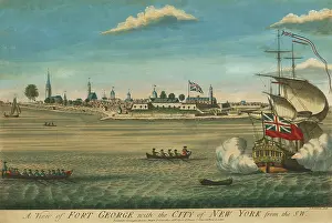 Lcgrart: A VIEW OF FORT GEORGE WITH THE CITY OF NEW