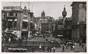 Galata: View toward the Galata Tower, Istanbul, Turkey