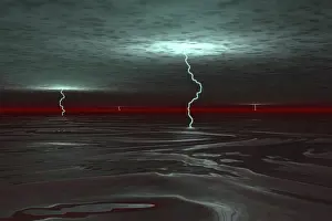 Jupiter: A view below the gas clouds of Jupiter's atmosphere, across