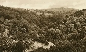 Gell: View of the Via Gellia in the Derbyshire Peak District