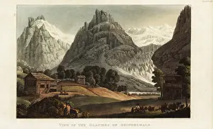 Gabriel Lory: View of the Glaciers of Grindelwald, Switzerland