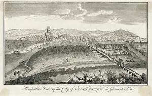 Anglers: VIEW OF GLOUCESTER C18TH