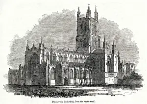 Glos: View of Gloucester Cathedral, Gloucestershire