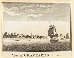 William Thornton: View of Gravesend on the River Thames in Kent, 1784