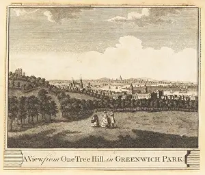 William Thornton: View of Greenwich and the Thames, 1784