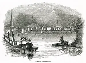 Tributary: View of Hamburg and the Alster, Germany