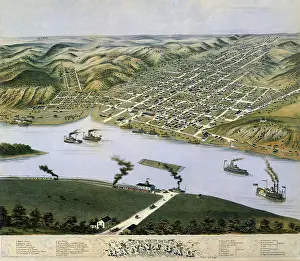 Hannibal: View of Hannibal and Mississippi River