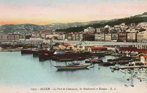 Ramps: View of the harbour, Algiers, Algeria