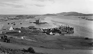 Barra: View of the harbour at Barra, Outer Hebrides, Scotland