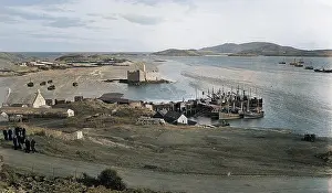 Barra: View of the harbour at Barra, Outer Hebrides, Scotland