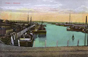 Zeeland: View of the Harbour, Breskens, Zeeland, Netherlands