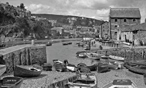 Shingle: View of the harbour, Newquay, Cornwall