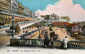 Terminus: View of the harbour ramps, Algiers, Algeria