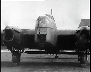 Propellers: Front View of a Heavy Bomber Aeroplane With