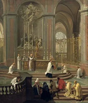 Vestment: View of the High Altar of the Cathedral of Notre