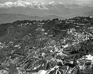 Himalayas: View of the Himalayas from Darjeeling, India