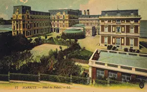 1910 1920: A view of the Hotel du Palais at Biarritz