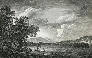 Catskill: A view in Hudson's River of Pakepsey & the Catts-Kill Mounta