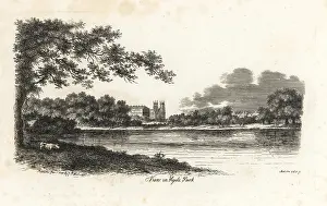 Topographer: View in Hyde Park, 1808, showing the Serpentine