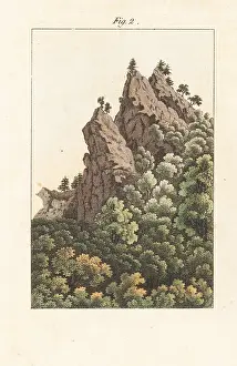 Engraved Plates: View of the Ilsestein granite outcrop, Germany