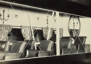 Rigid: View Inside Blimp's Gondola, c. 1918
