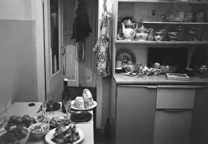 Cupboards: View inside a kitchen, Moscow, Russia