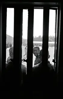 Incarcerated: View from inside, looking out through the bars