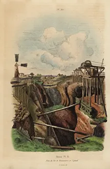 Casse: View of the iron mine at Dannemora, Upland, Sweden