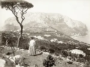 Capri: View on the island of Capri, Italy