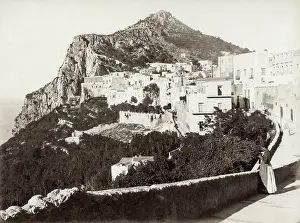 Capri: View on the island of Capri, Italy