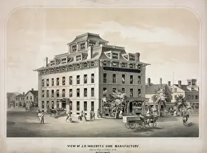 Manufactory: View of J.B. Walcotts shoe manufactory
