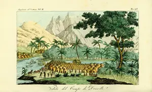 Luanda: View of Jean-Baptiste Douville's camp on the