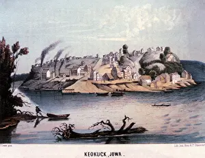 Keokuk: View of Keokuk and River