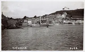 Villages: View of Kingsand from the sea, Cornwall