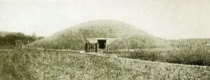 Contains: Front View of a Koguryeo Tomb, from Three Kingdoms