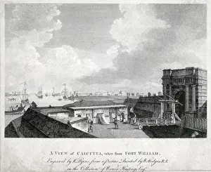 Calcutta: View of Kolkata (Calcutta) from Fort William